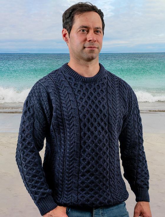 aran cashmere Men's Merino Aran Sweater‎‎‎‎‎‎‎‎