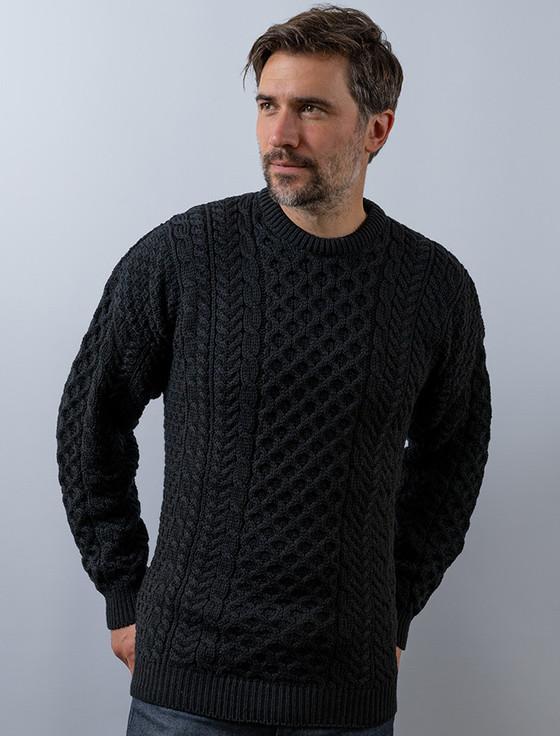 aran cashmere Men's Merino Aran Sweater‎‎‎‎‎