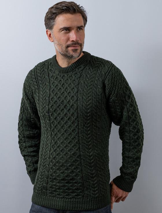 aran cashmere Men's Merino Aran Sweater‎‎‎‎