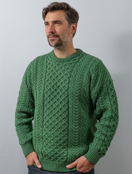aran cashmere Men's Merino Aran Sweater‎‎‎
