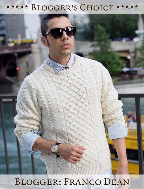 Aran Cashmere Men's Merino Aran Sweater‎