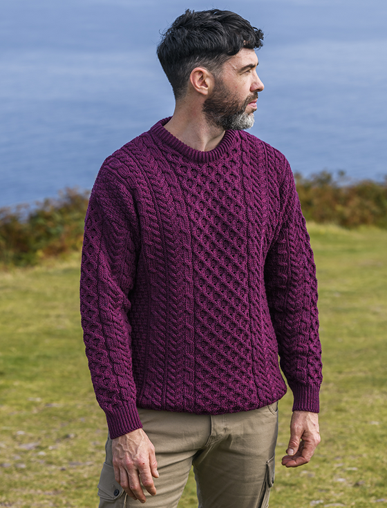 Aran Cashmere Men's Merino Aran Sweater