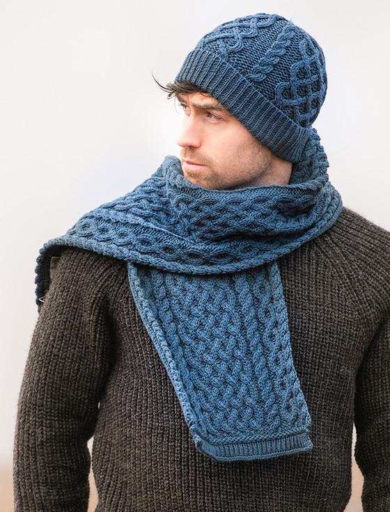 Aran Cashmere Men's Merino Trellis Hat