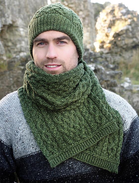 Aran Cashmere Men's Merino Trellis Hat