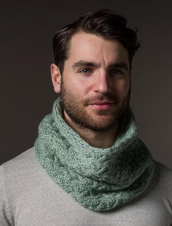 Aran Cashmere Men's Super Soft Aran Infinity Scarf