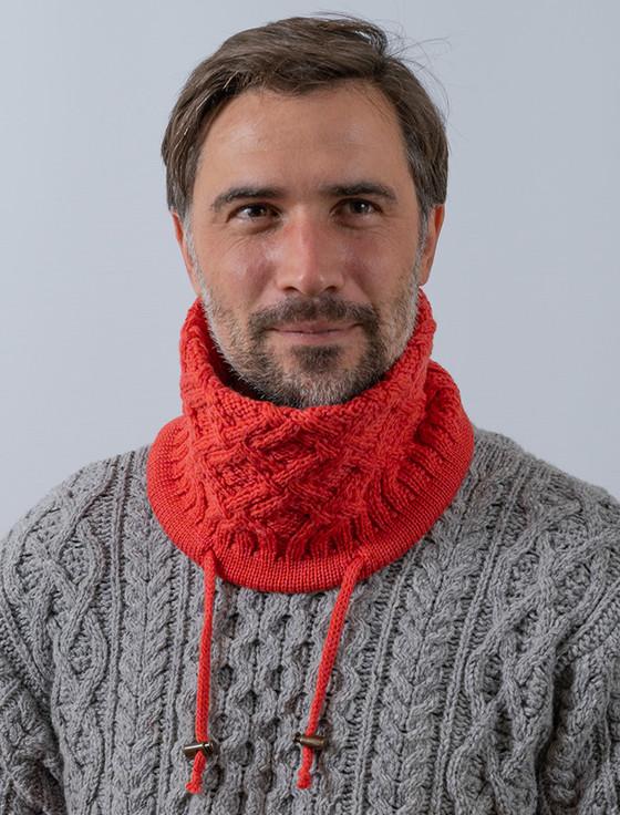 Aran Cashmere Men's Super Soft Trellis Snood Scarf