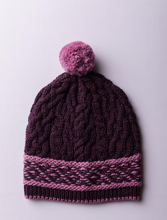 Aran Cashmere Mens Fairisle Merino Wool Hat