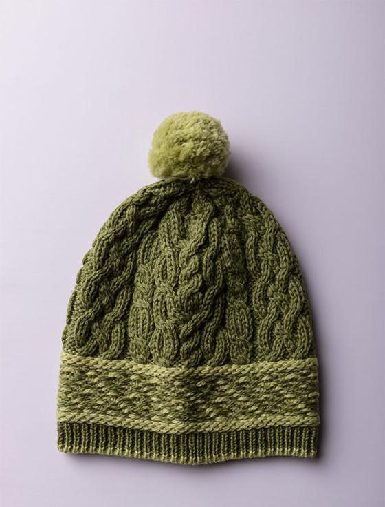 Aran Cashmere Mens Fairisle Merino Wool Hat