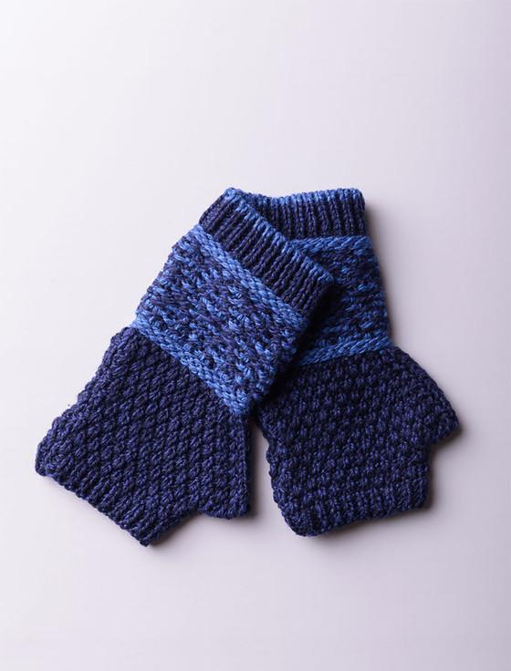 aran cashmere Mens Fairisle Merino Wool Mittens