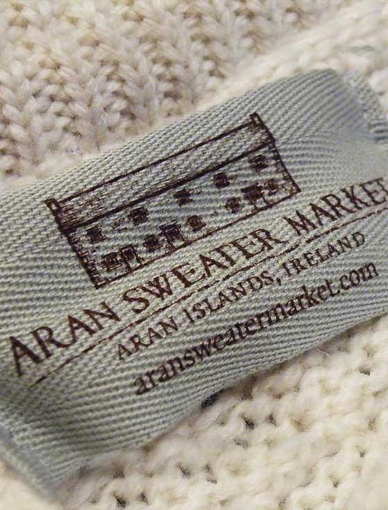 Aran Cashmere Mens Hooded Aran Cardigan