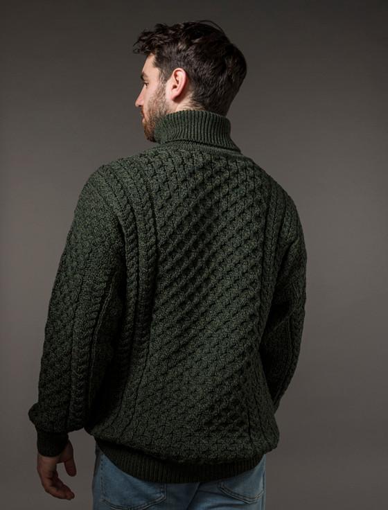 Aran Cashmere ‎Mens Wool Turtlene‎ck‎ Sweater‎‎