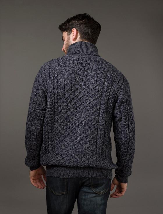 Aran Cashmere ‎Mens Wool Turtleneck‎ Sweater‎‎