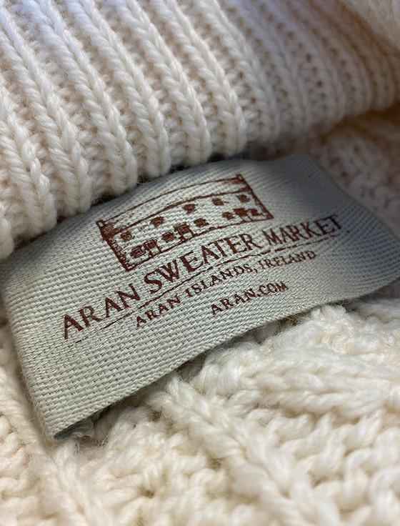 Aran Cashmere Merino Hooded Aran Coat