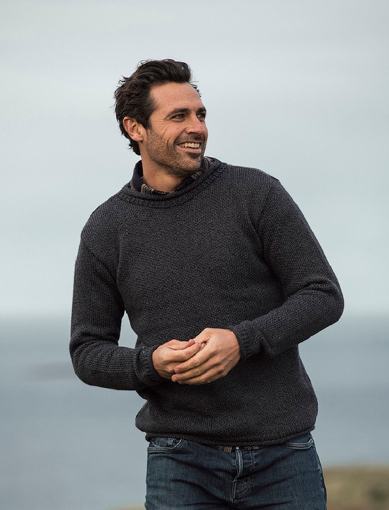 Aran Cashmere ‎Merino Rol‎l ‎Neck Sweater