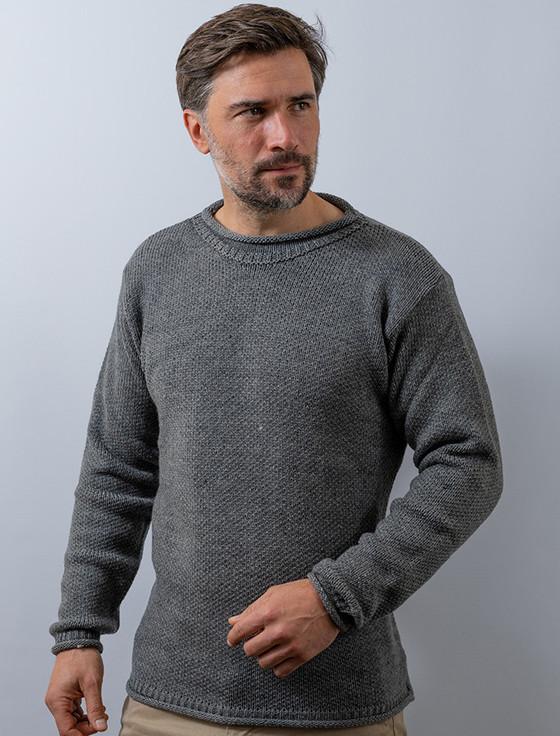 aran cashmere ‎Merino Rol‎l ‎Neck Sweater