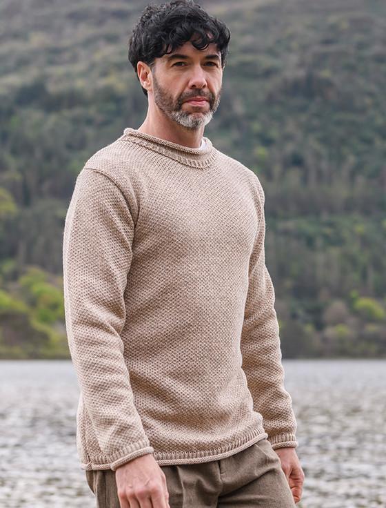 Aran Cashmere ‎Merino Roll ‎Neck Sweater