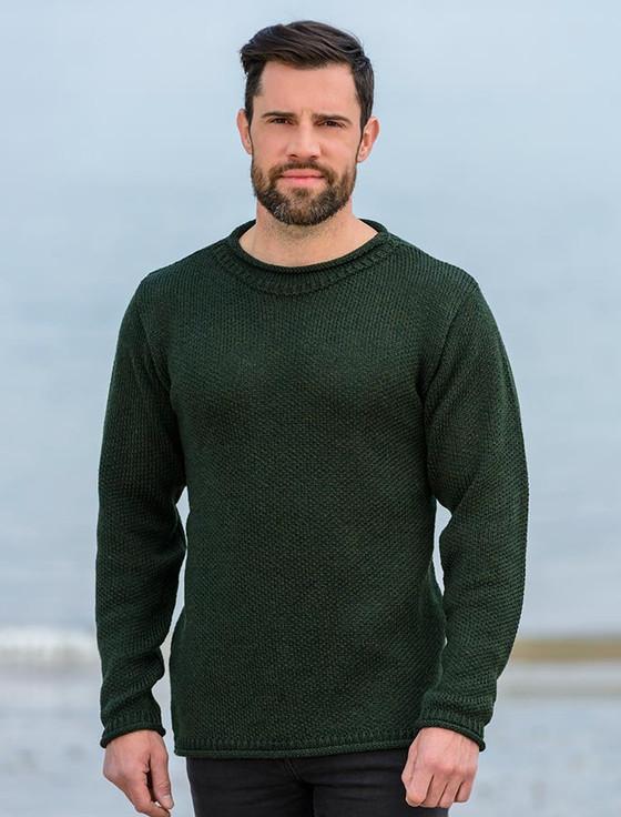 Aran Cashmere ‎Merino Roll ‎Neck Sweater