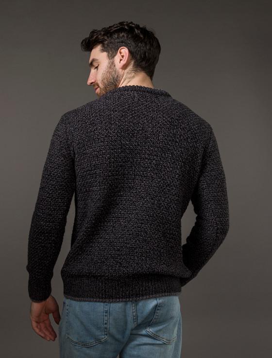 Aran Cashmere ‎Merino Textured‎ C‎rew Neck Sweater