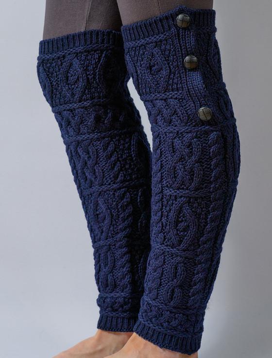 aran cashmere Merino Wool Aran Leg Warmers