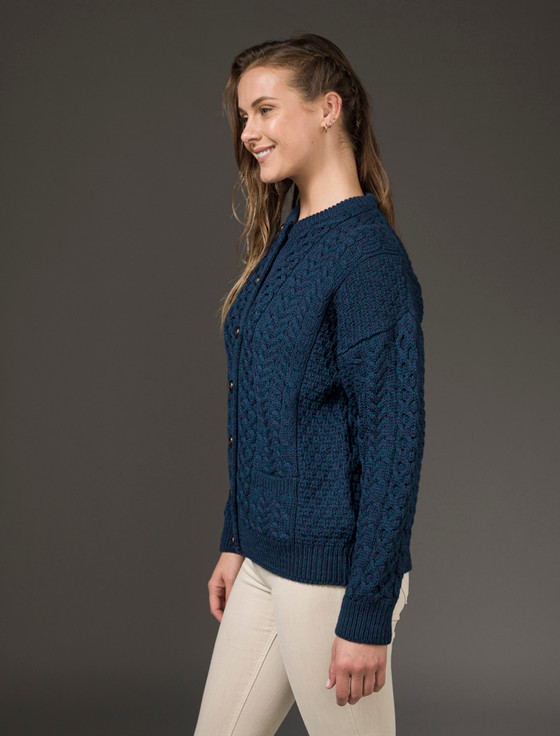 Aran Cashmere Merino Wool Aran Lumber Jacket