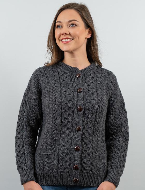 aran cashmere Merino Wool Aran Lumber Jacket‎‎‎‎‎‎