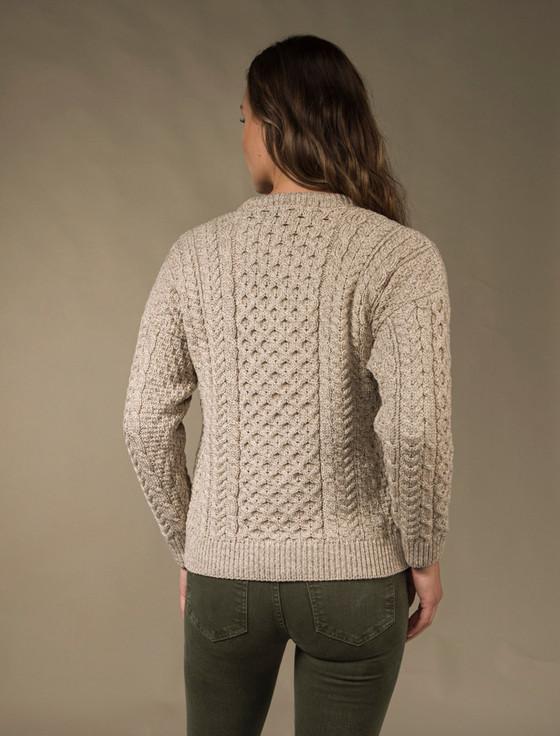 Aran Cashmere Merino Wool Aran Lumber Jacket - Kiwi