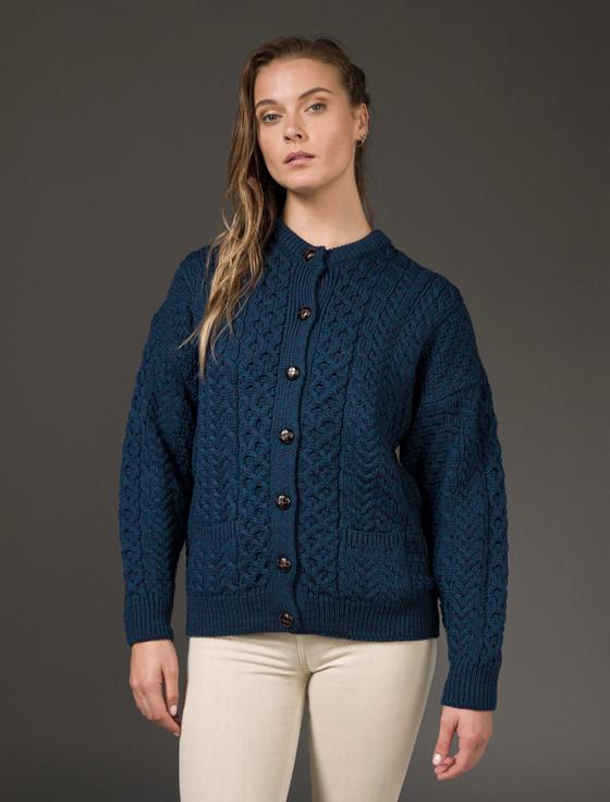 aran cashmere Merino Wool Aran Lumber Jacket