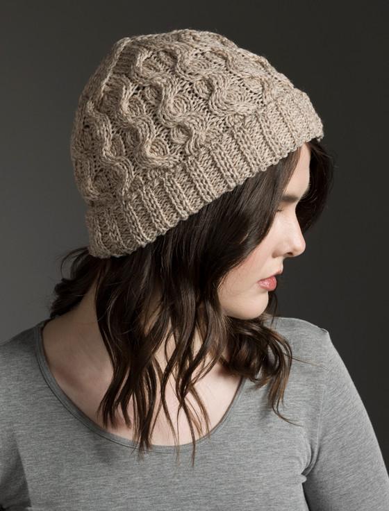 Aran Cashmere Merino Wool Cable Knit Hat
