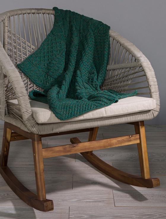 Aran Cashmere Merino Wool Patchwork Knee Throw