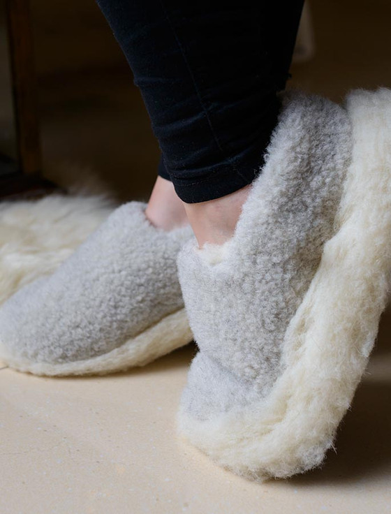 aran cashmere Merino Wool Slipper