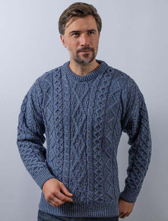 aran cashmere Merino Wool‎ Zig Zag Sweater‎