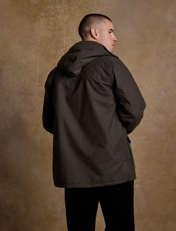 Aran Cashmere Michael Waterproof Jacket - Olive