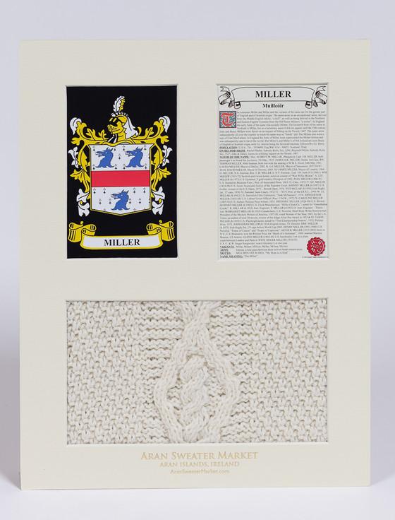 Aran Cashmere Miller Clan Aran & History Display