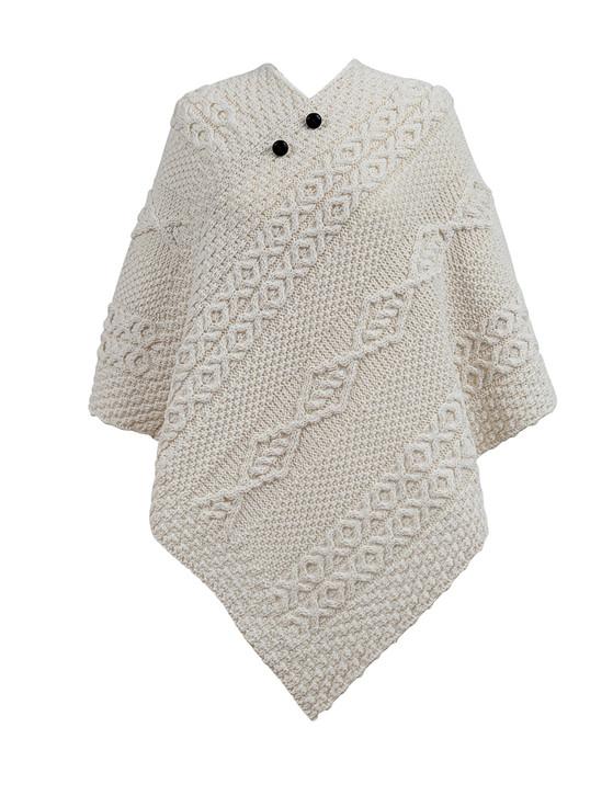 aran cashmere Miller Clan Aran Poncho