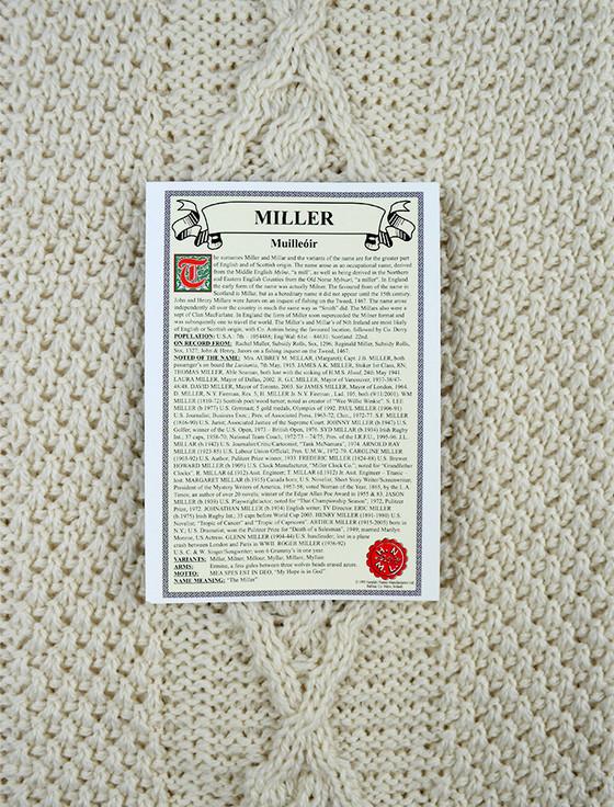 Aran Cashmere Miller Clan Aran Throw