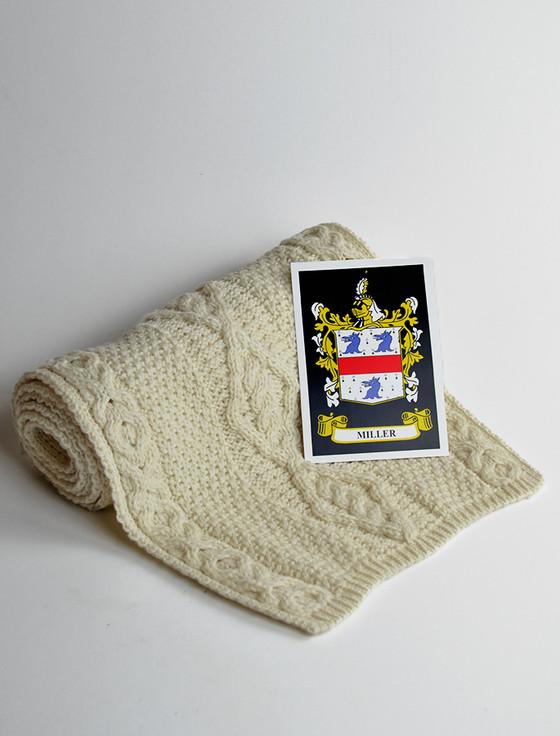 aran cashmere Miller Clan Scarf