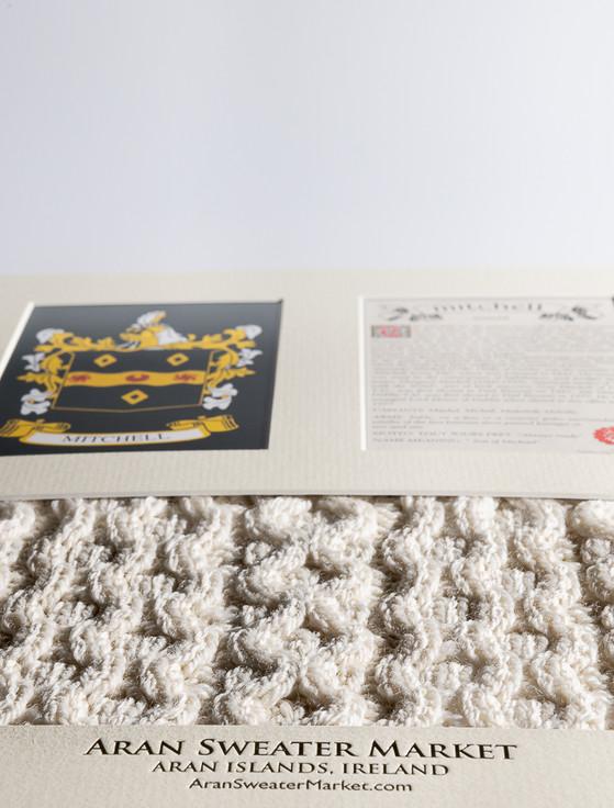 Aran Cashmere Mitchell Clan Aran & History Display