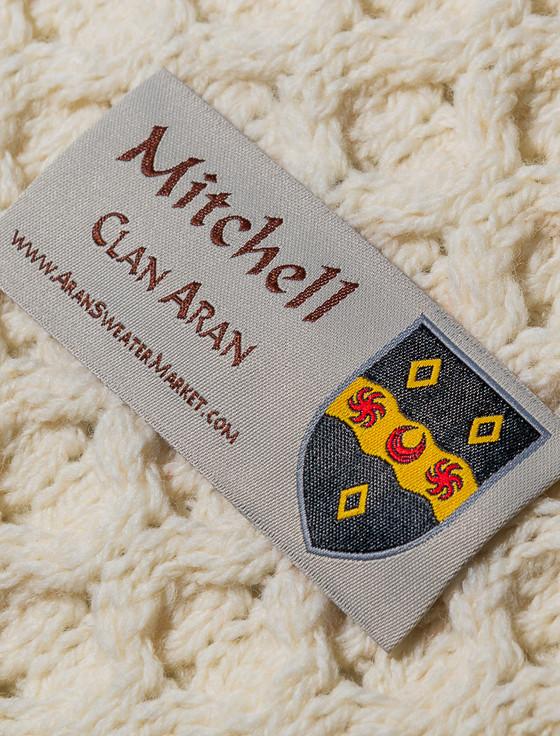 Aran Cashmere Mitchell Clan Aran Throw
