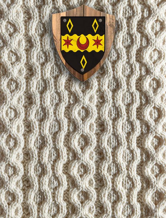 aran cashmere Mitchell Clan Aran Throw