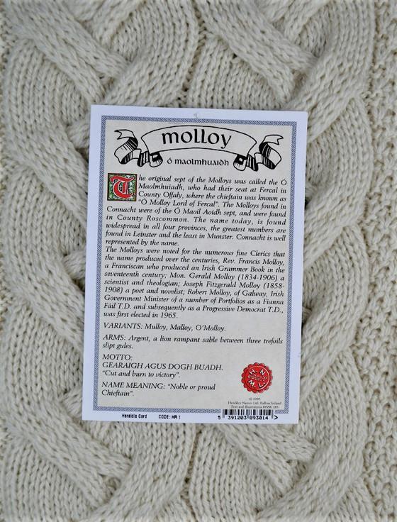 Aran Cashmere Molloy Clan Aran Throw