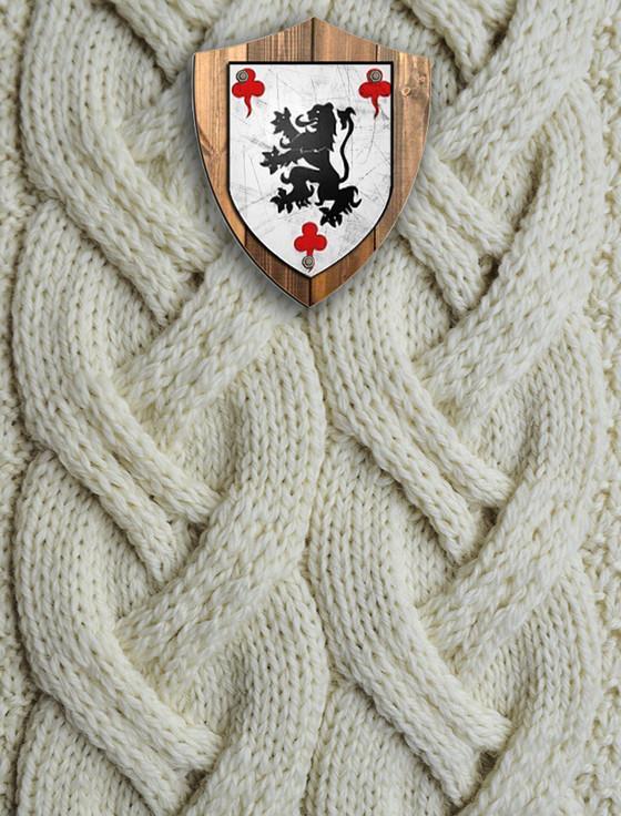 aran cashmere Molloy Clan Aran Throw