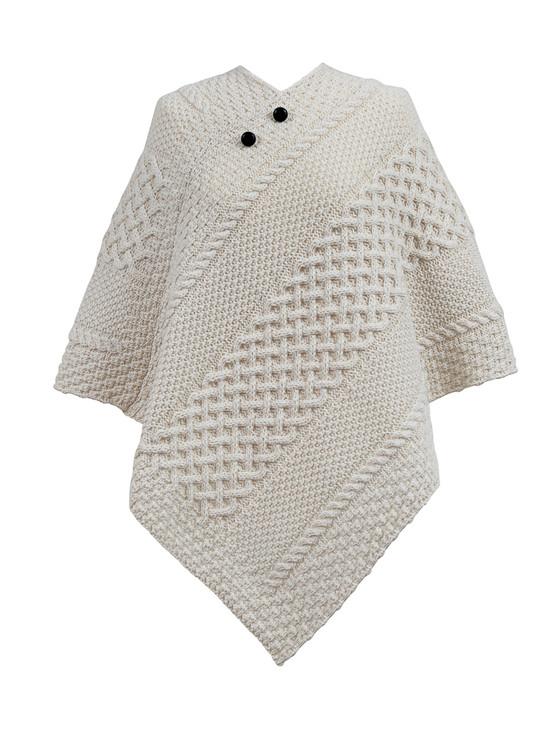aran cashmere Monaghan Clan Aran Poncho