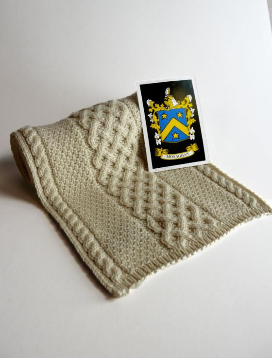 aran cashmere Monaghan Clan Scarf