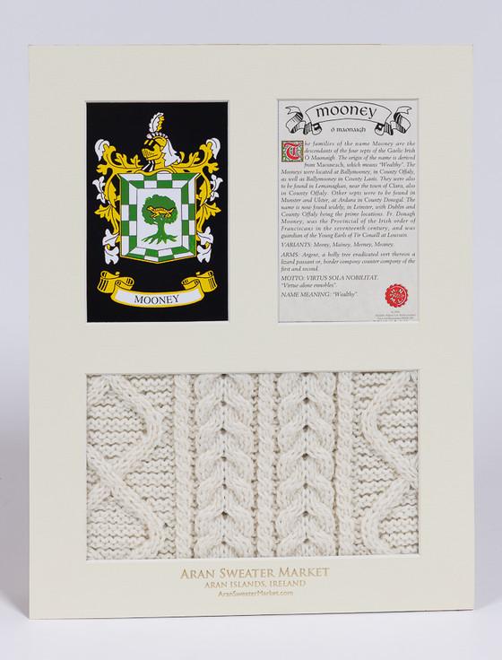 Aran Cashmere Mooney Clan Aran & History Display