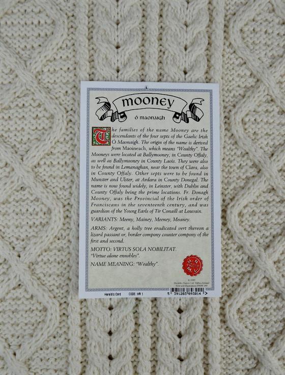 Aran Cashmere Mooney Clan Aran Throw