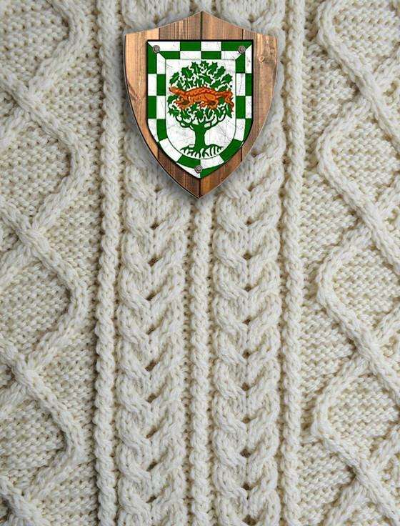 aran cashmere Mooney Clan Aran Throw