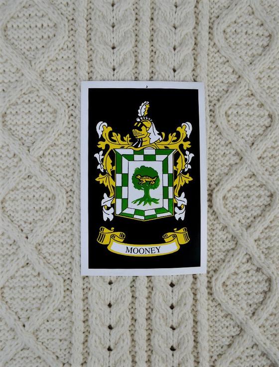 Aran Cashmere Mooney Clan Scarf