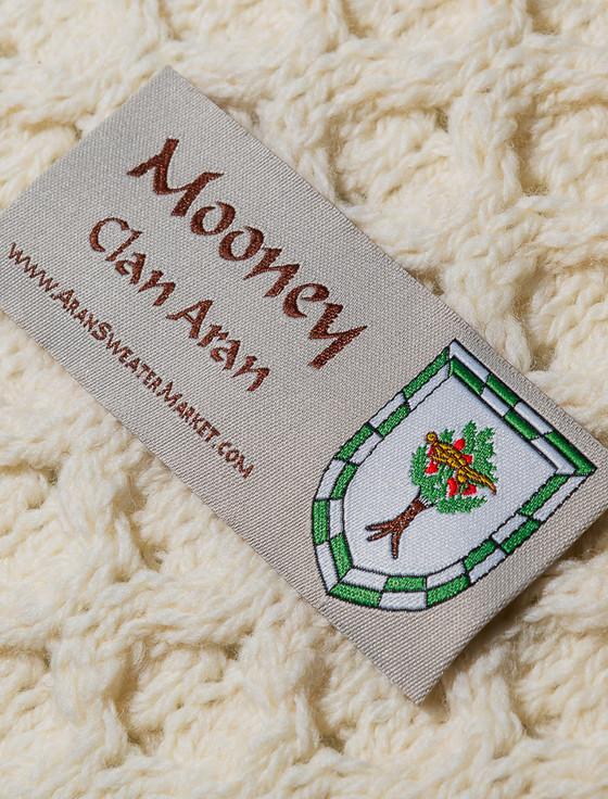Aran Cashmere Mooney Clan Scarf