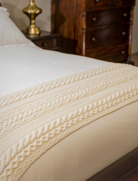 aran cashmere Moore Clan Aran Bed Runner