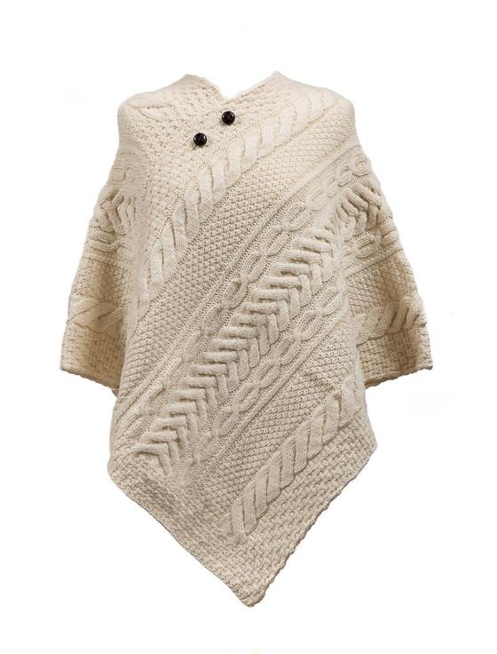 aran cashmere Moore Clan Aran Poncho